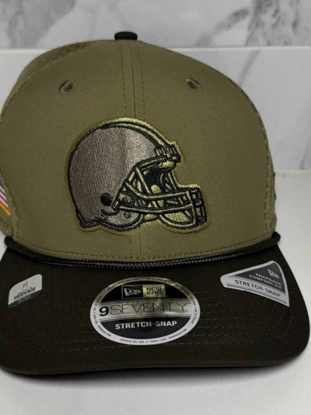 Cleveland Browns New Era Salute to Service 9SEVENTY Trucker